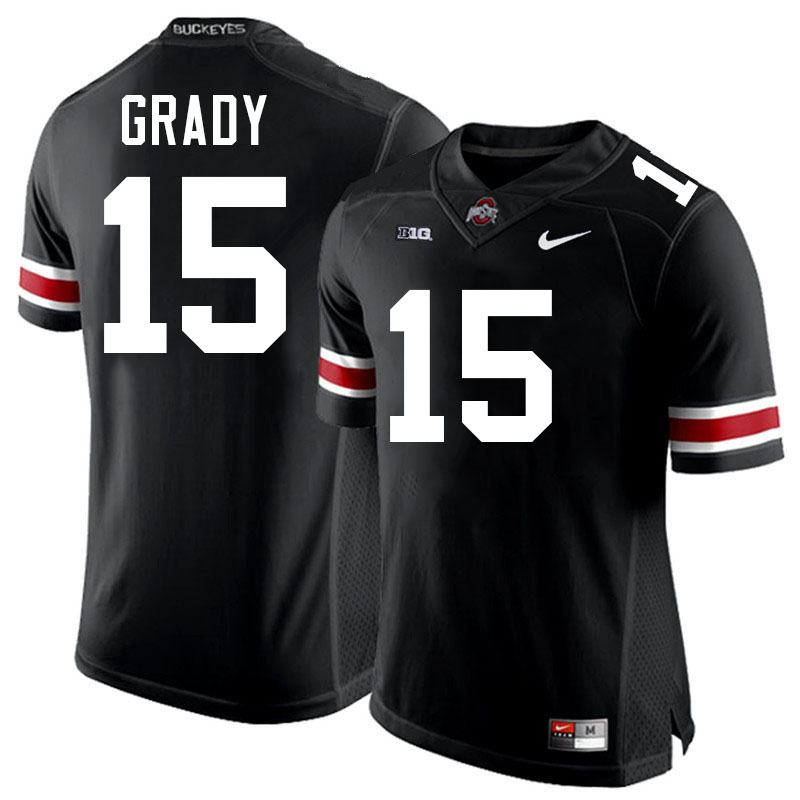 #15 Zion Grady Ohio State Buckeyes Jersey College Football Uniforms-Black #15 Zion Grady Ohio State Buckeyes Jersey College Football Uniforms-Black
